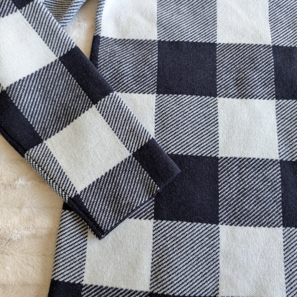 Ann Taylor Women’s Large Sweater Wool Dress Buffalo‎ Plaid Long Sleeve NEW! - Picture 7 of 8